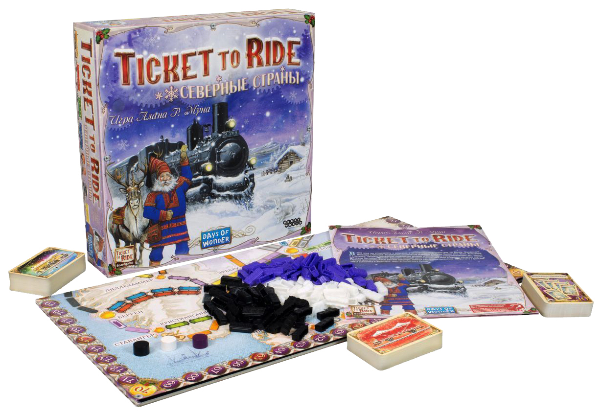 Семейная настольная игра Hobby World Ticket to Ride Северные страны 1702