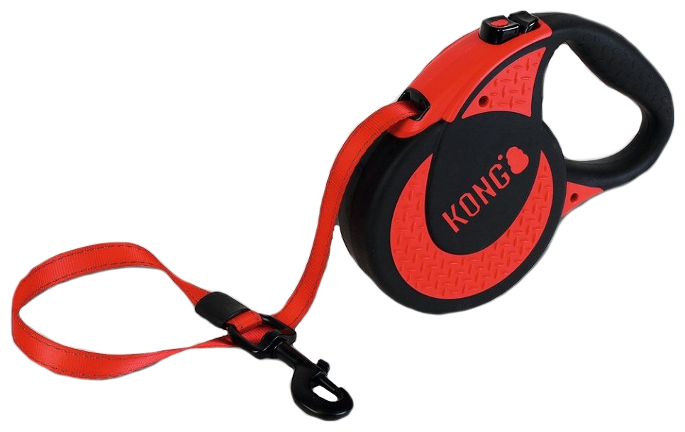 Поводок-рулетка для собак Kong Ultimate XL красный 5 м до 70 кг