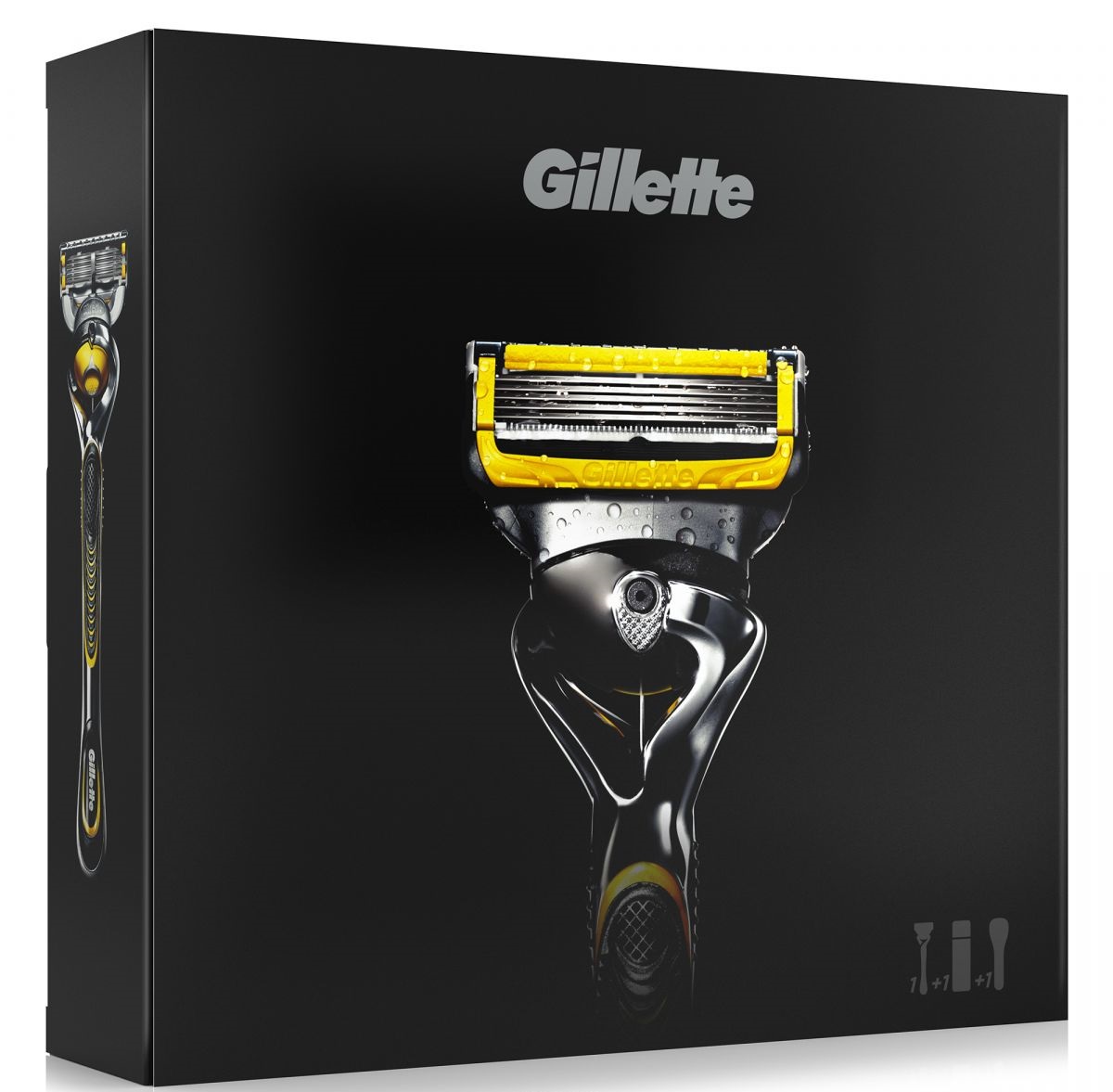 Подарочный набор gillette fusion proshield бритва гель для бритья