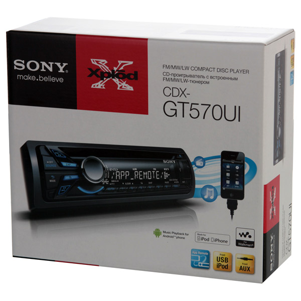 Автомагнитола sony cdx gt570ui инструкция