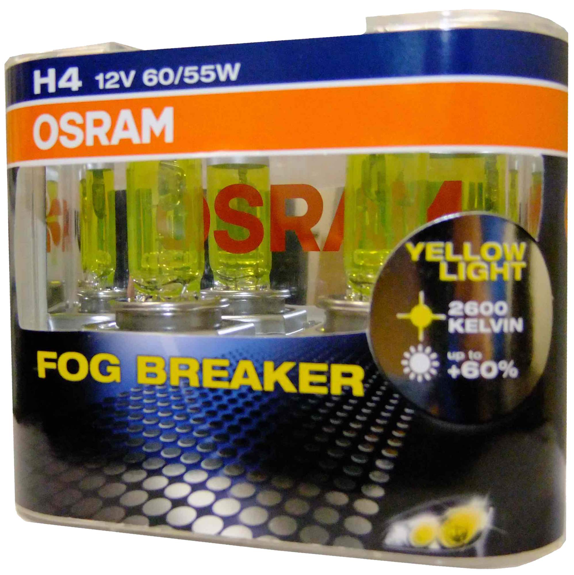 OSRAM 9005FBR-HCB Лампа HB3 12V- 60W (P20d) FOG BREAKER +60% (коробка 2шт.)
