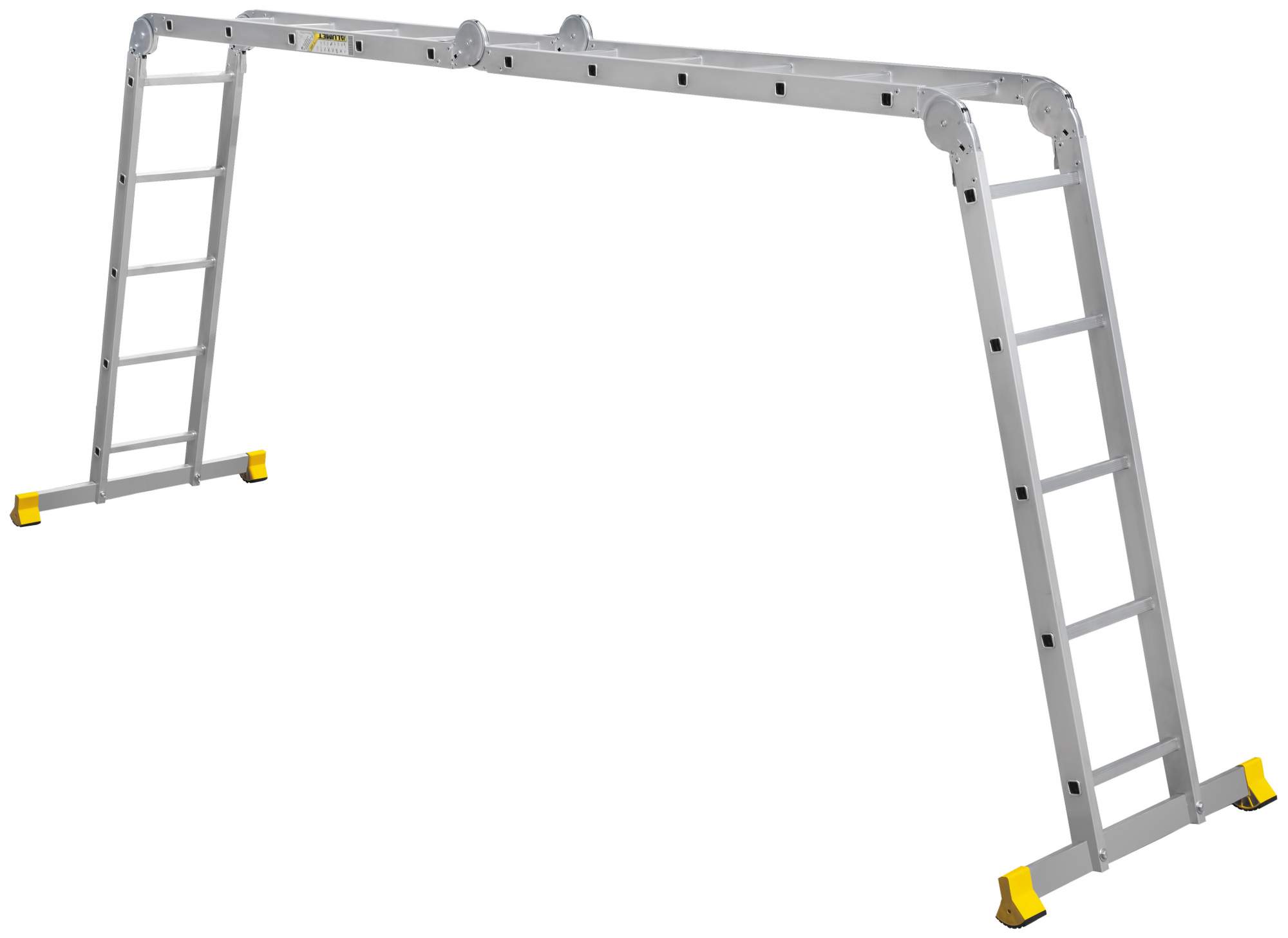 Лестница-трансформер шарнирная Alumet T455, алюминиевая, 4 x 5 - купить в ТМК Инструмент, цена на Мегамаркет