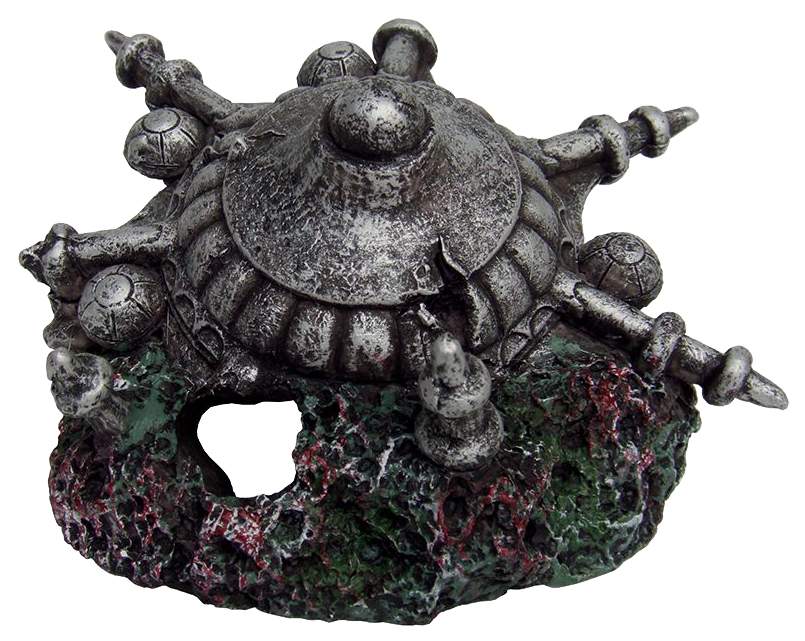 Декорация для аквариума и террариума ArtUniq Каменный щит, пластик, 11х10х6 см