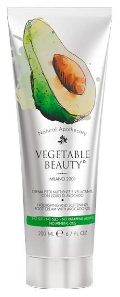 Крем для ног Vegetable Beauty для сухой и огрубевшей кожи с маслом авокадо, 200 мл