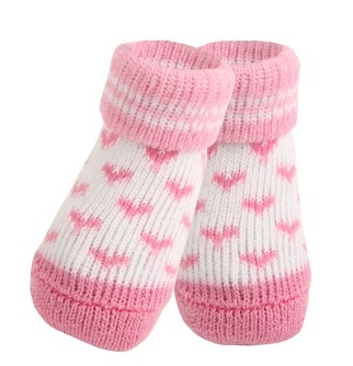 Носочки для собак Puppia ANGEL HEART розовые сердечки, размер S
