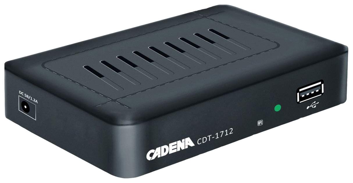 Приемник цифровой эфирный cadena CDT-2291sb. Ресивер DVB-t2 cadena CDT-2291sb черный. TV приставка cadena. Цифровой приемник cadena CDT-100.