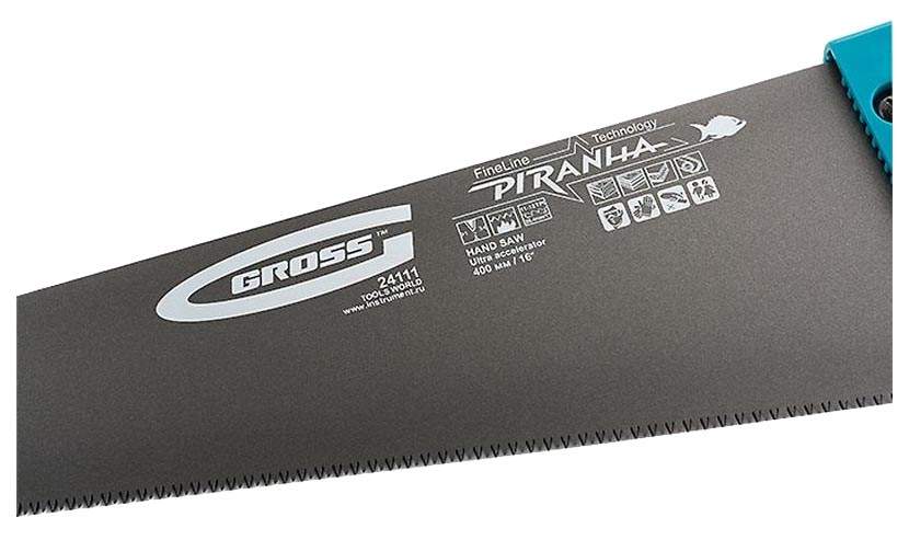 Ножовка gross 24111. Ножовка gross Piranha 24111. Gross Piranha 24111 400 мм. Ножовка 500 мм Piranha 11-12.