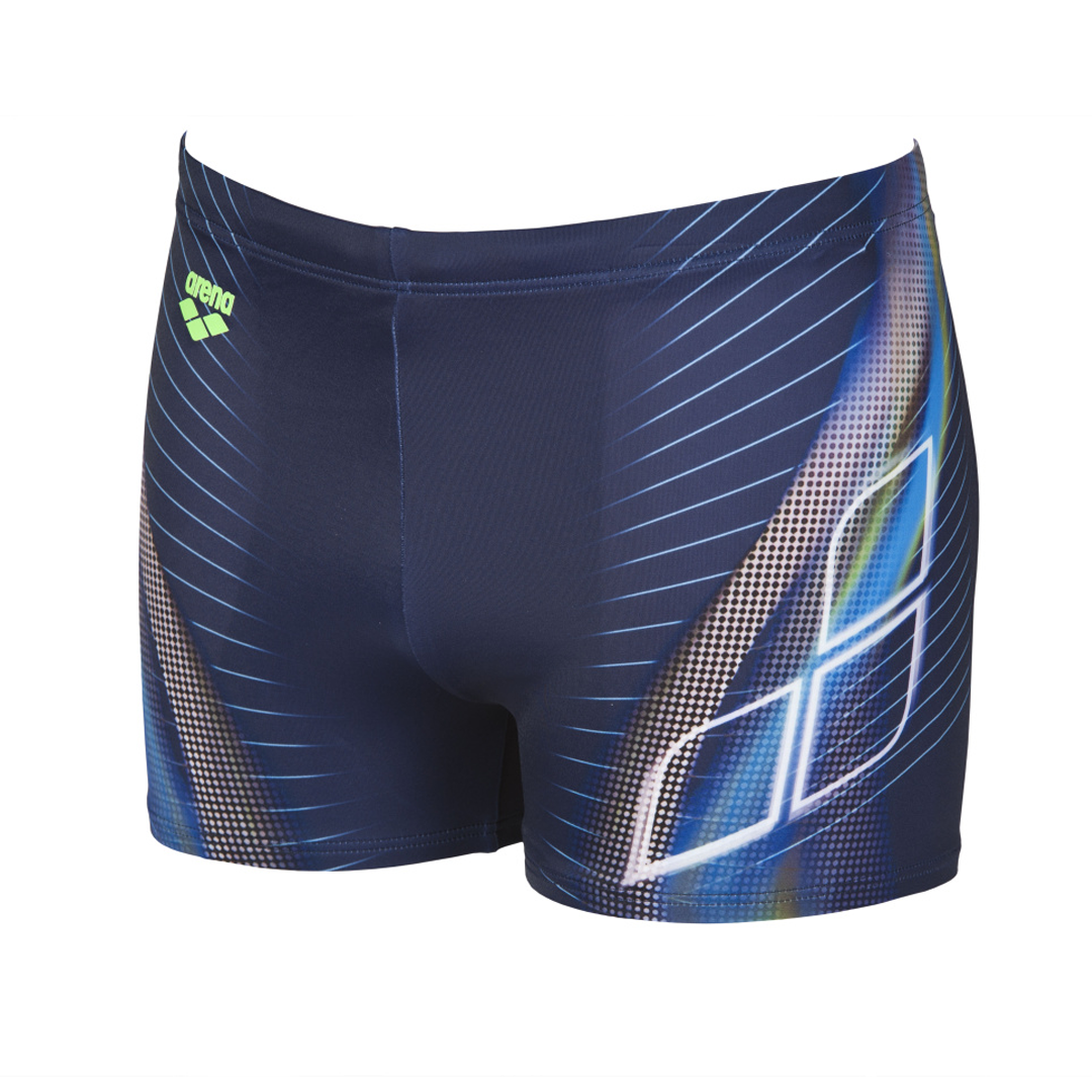 Плавки-шорты Arena briza short Navy/shiny Green 001710 766