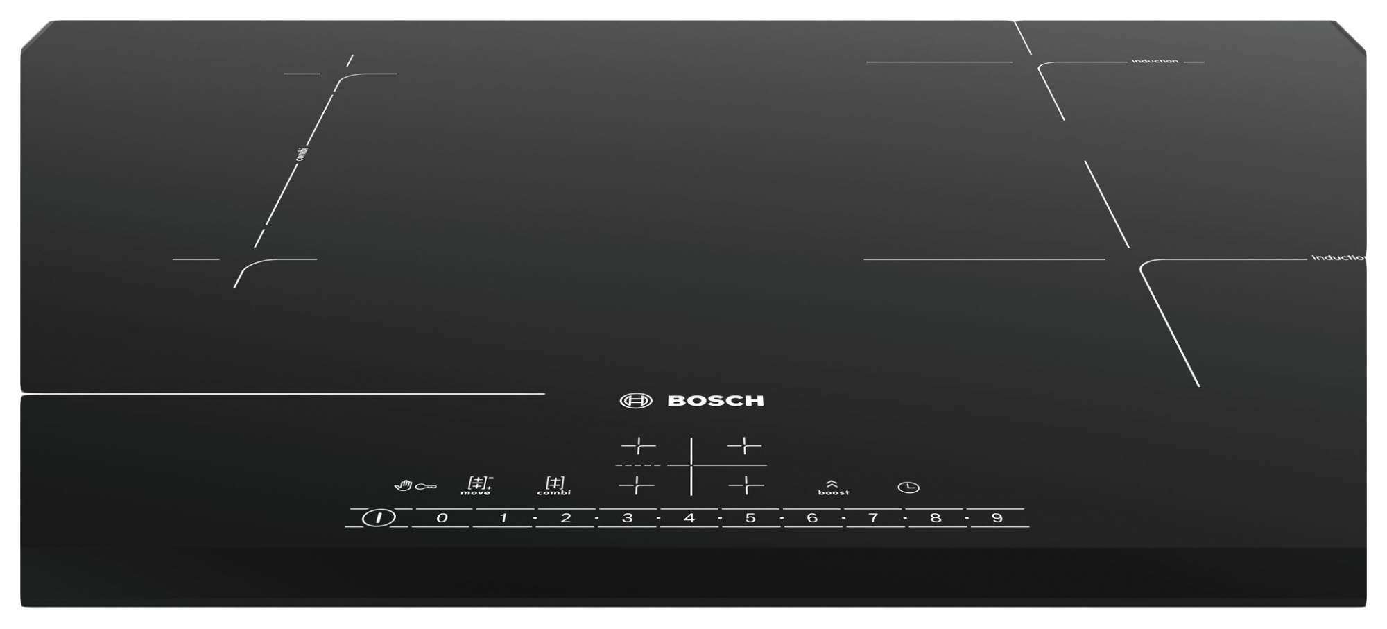 Встраиваемая варочная панель индукционная Bosch PVS651FB5E черный .