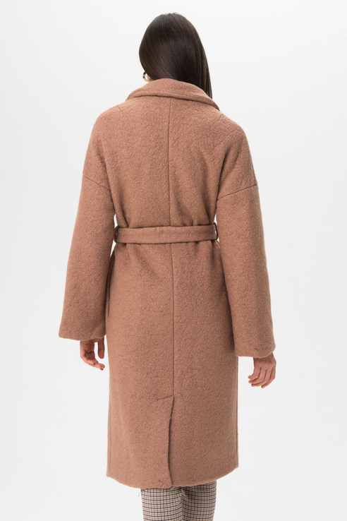 Пальто женское ICHI 20109554 коричневое 36 EU