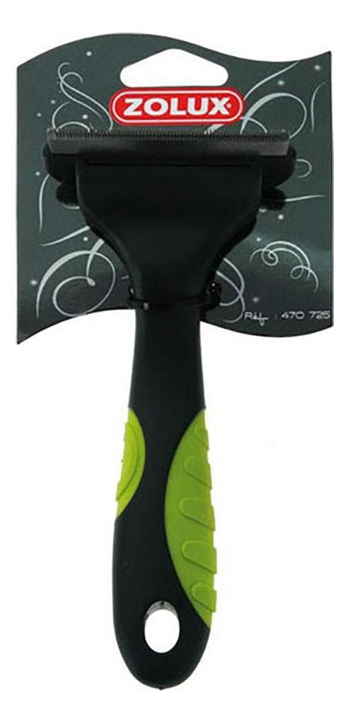Щетка-триммер для собак ZOLUX Magic Brush, длина шерсти любая, черный, 7х5х16 см