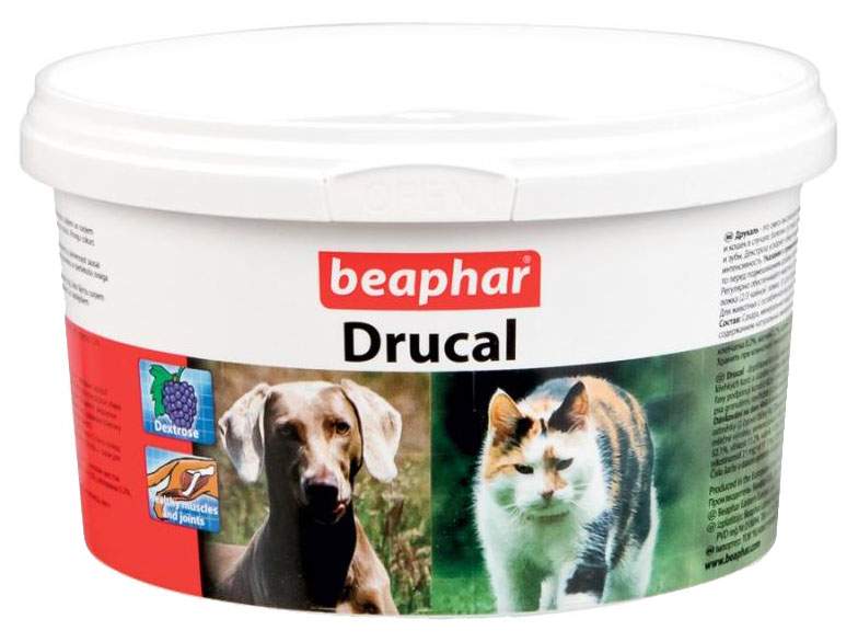Минеральная смесь для собак, для кошек Beaphar Drucal, 250 г