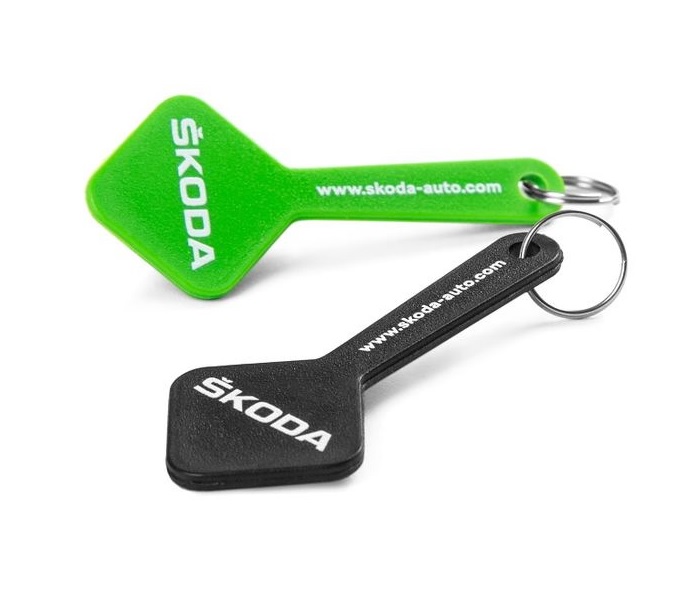 Брелок-ключ для корзин супермаркетов Skoda 000087703KK Chip to shopping cart - set 2 pcs
