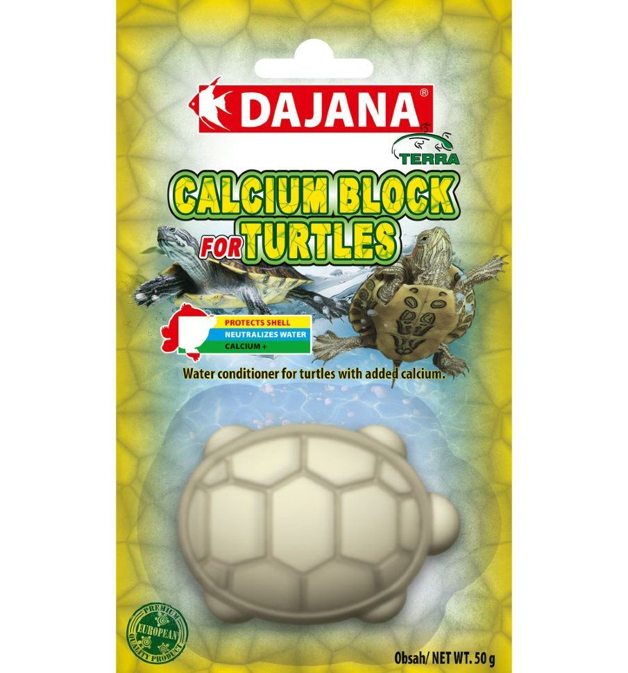 Камень минеральный для водных черепах Dajana Calcium Block, 50г
