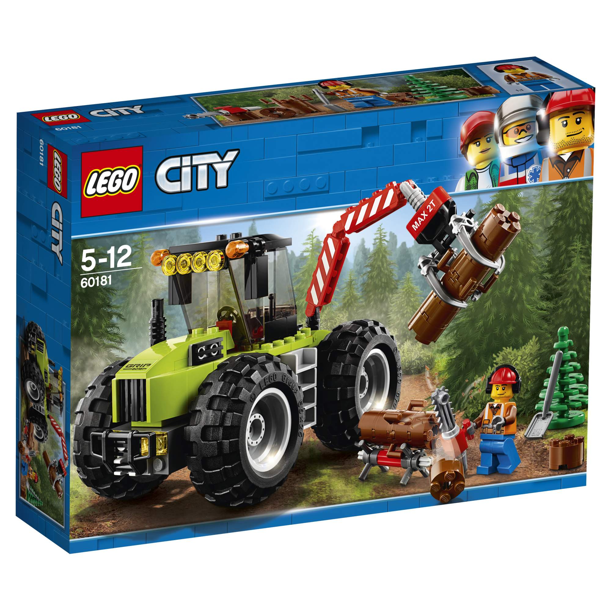 Отзывы о конструктор LEGO City Great Vehicles Лесной трактор (60181) -  отзывы покупателей на Мегамаркет | конструкторы LEGO 60181 - 100023250955