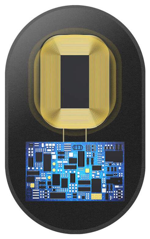 Беспроводное зарядное устройство Baseus Microfiber Qi (WXTE-C01) 5 W, black