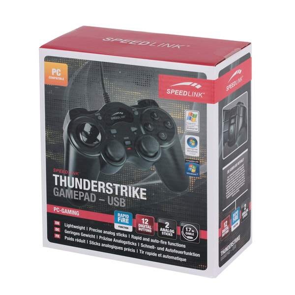 Геймпад SPEEDLINK ThunderStrike для PC Black (SL-6515-BK) - отзывы