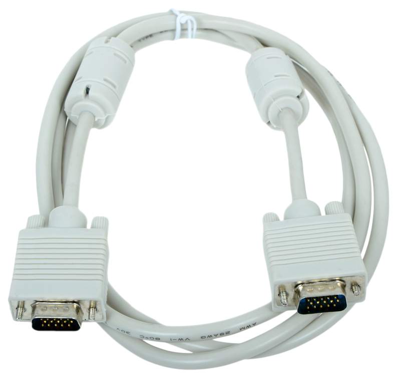 Кабель Gembird VGA-VGA, M-M 1,8м White (CC-PVGA-6), купить в Москве ...