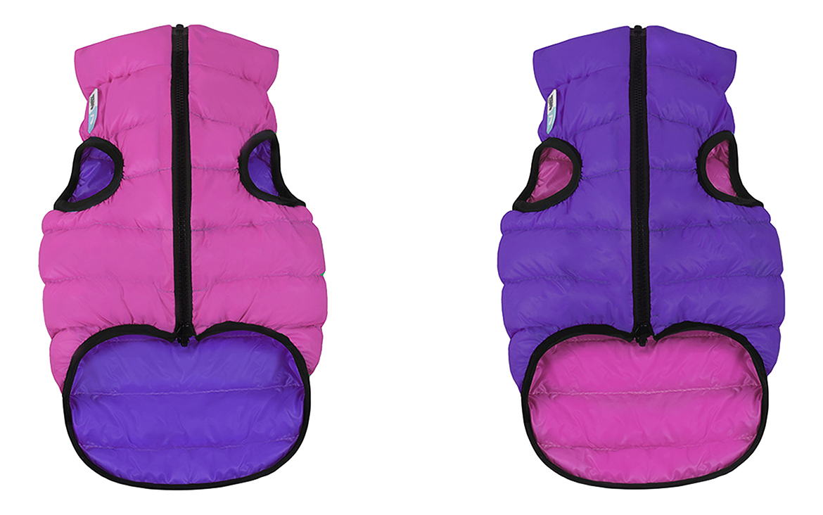 Куртка для собак AiryVest размер L унисекс, розовый, фиолетовый, длина спины 55 см