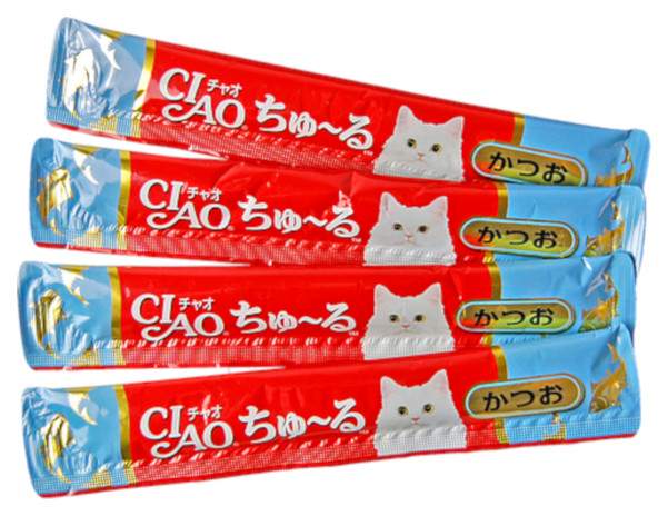 Лакомство для кошек CIAO Японский тунец-бонито 56 г