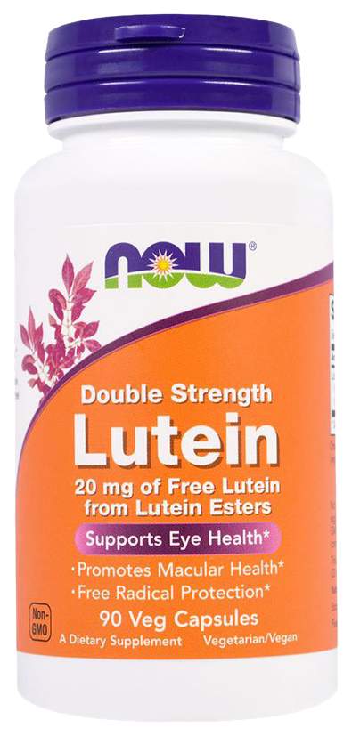 Для зрения NOW Lutein Double Strength 20 мг 90 капсул - купить в интернет-магазинах, цены на Мегамаркет | жирные кислоты