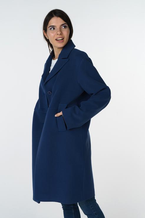 Пальто женское LA VIDA RICA 7150 синее 48 RU