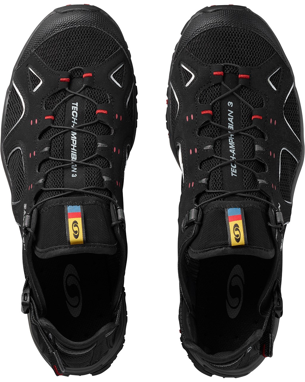 Кроссовки мужские Salomon Techamphibian 3 черные 9 UK - купить в Москве,  цены на СберМегаМаркет