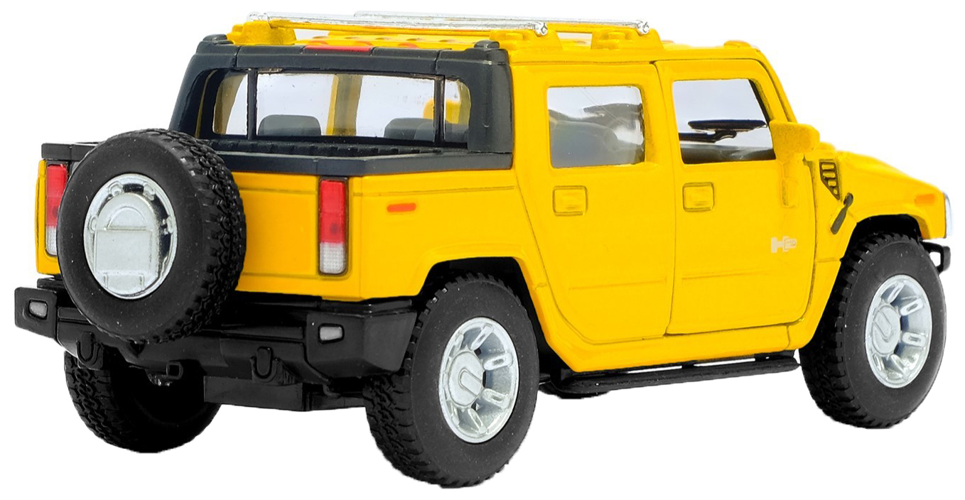 Машина металлическая Hummer H2 SUT, масштаб 1:40, открываются двери,  инерция Kinsmart – характеристики на Мегамаркет