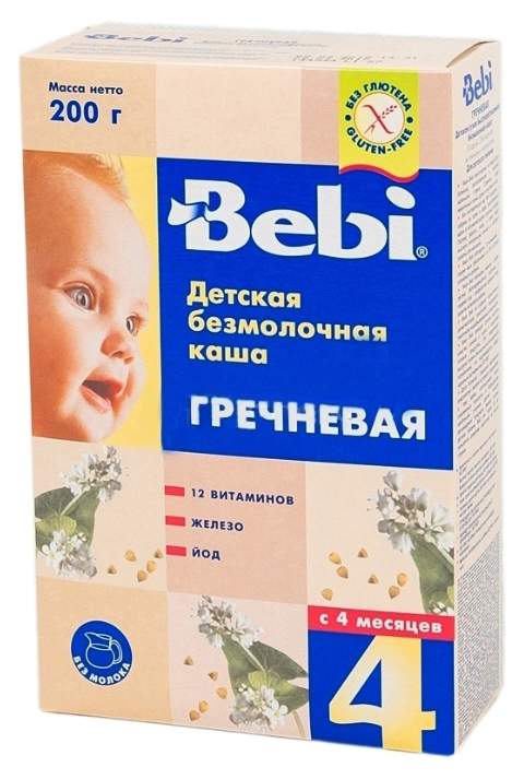 Молочная каша bebi с 4 месяцев