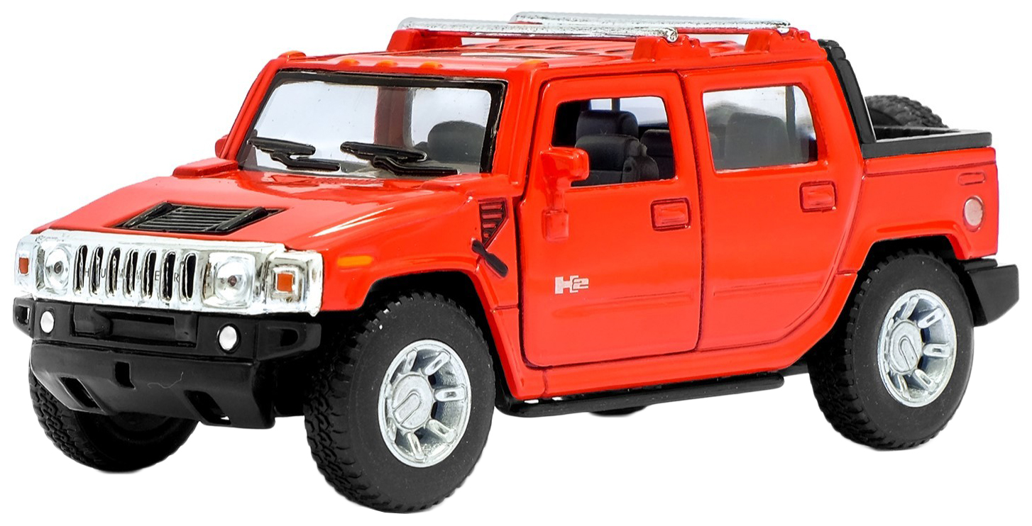 Машина металлическая Hummer H2 SUT, масштаб 1:40, открываются двери,  инерция Kinsmart – характеристики на Мегамаркет