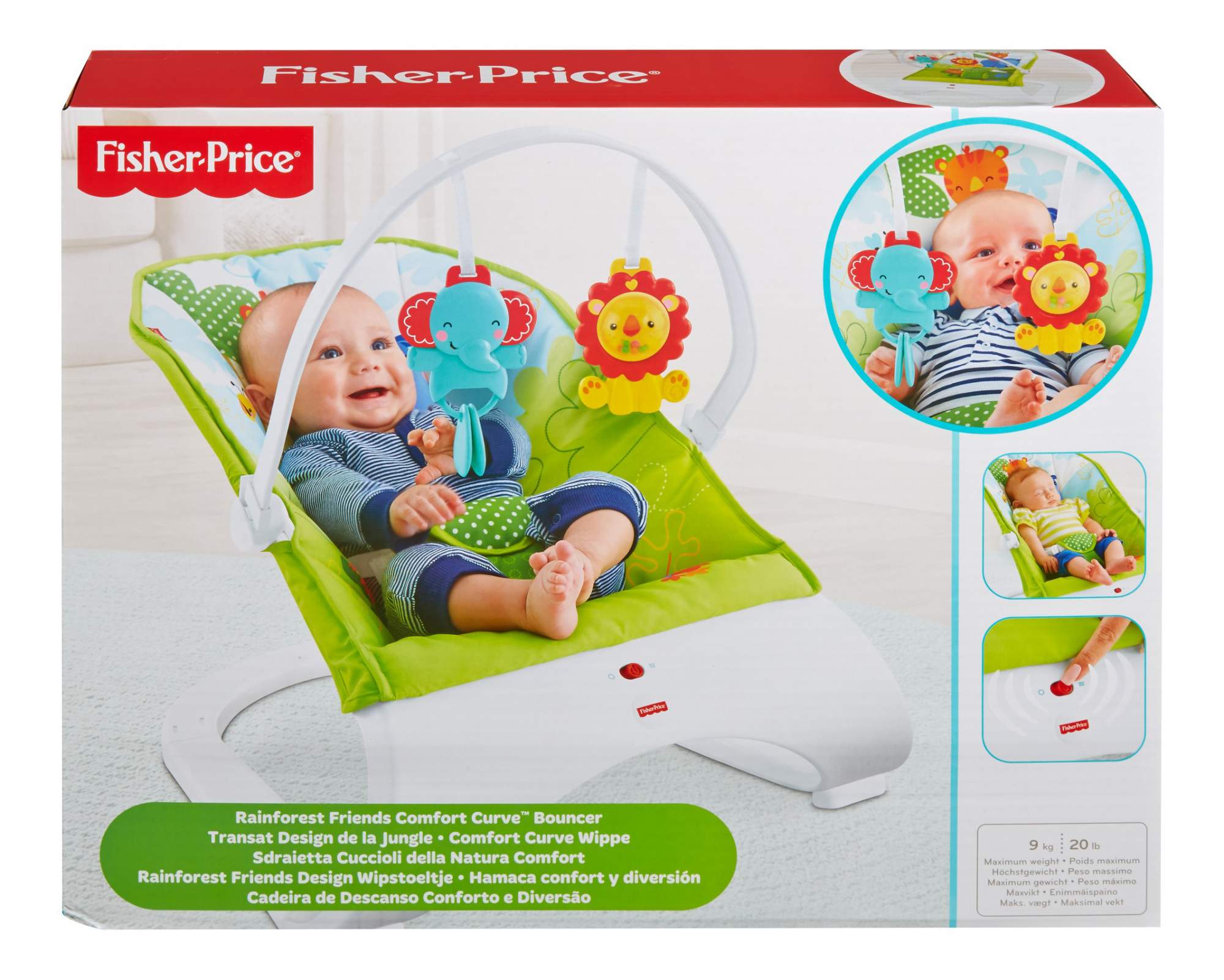 fisher price кресло качалка тропический лес