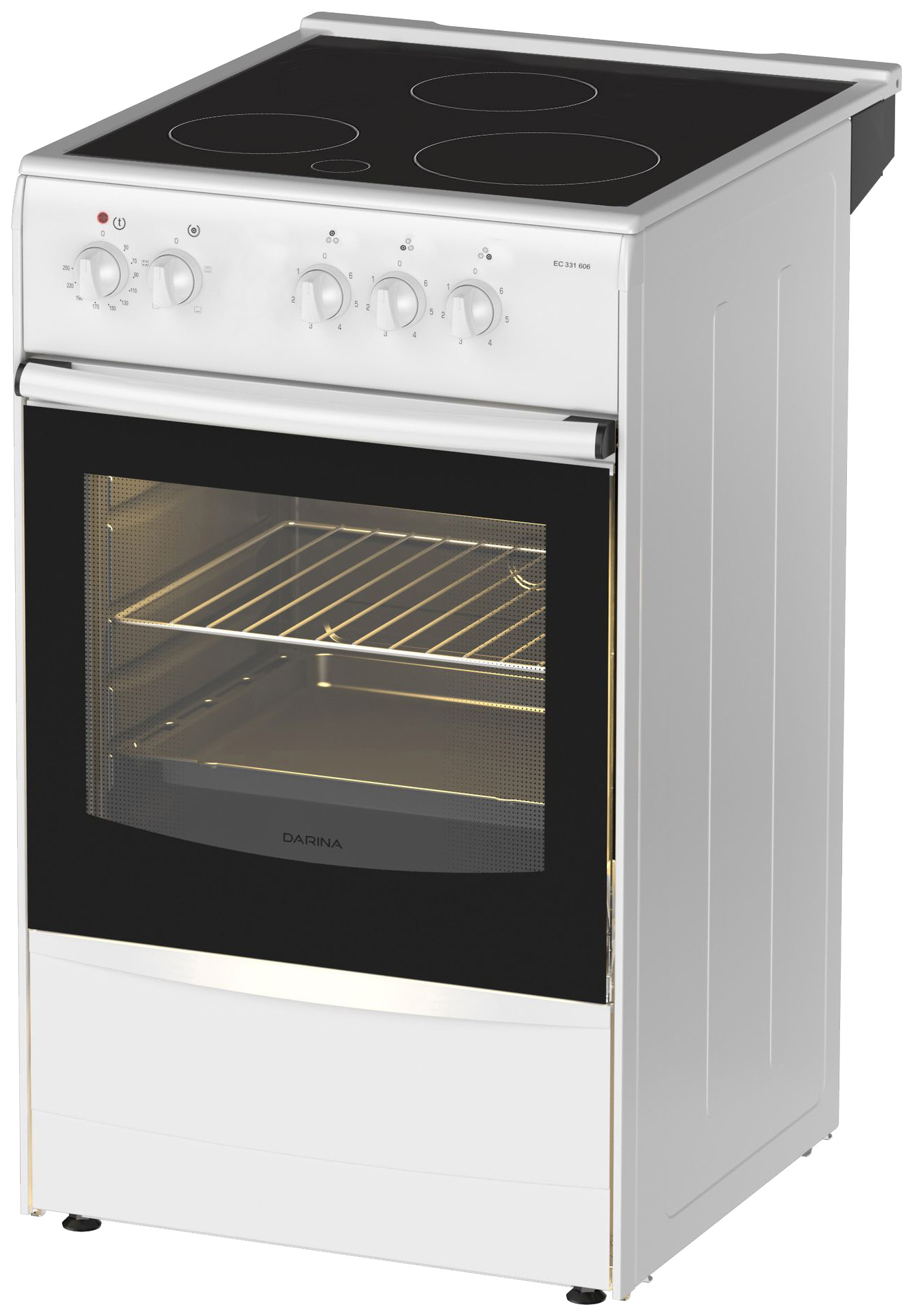 Электрическая плита Darina 1B EC 331 606 W White, купить в Москве, цены в интернет-магазинах на Мегамаркет