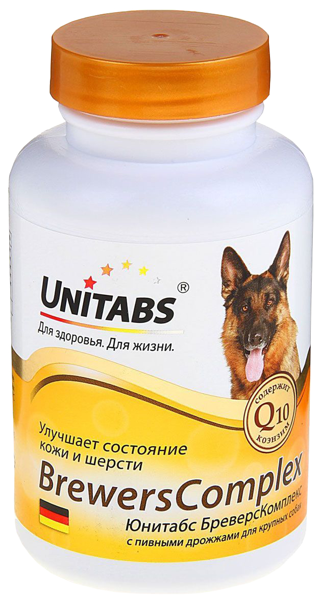 Витаминный комплекс для крупных собак Unitabs BrewersComplex, с пив. дрожжами 100 таб