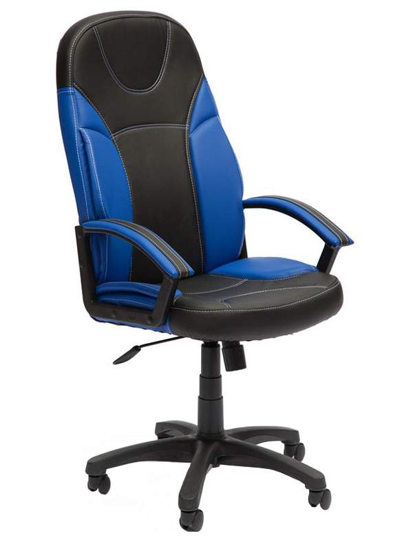 Игровое кресло TetChair Twister, синий/черный