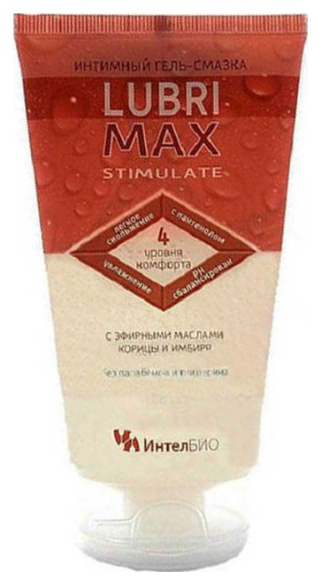 Гель-смазка ИнтелБИО Lubrimax Stimulate на водной основе 75 мл