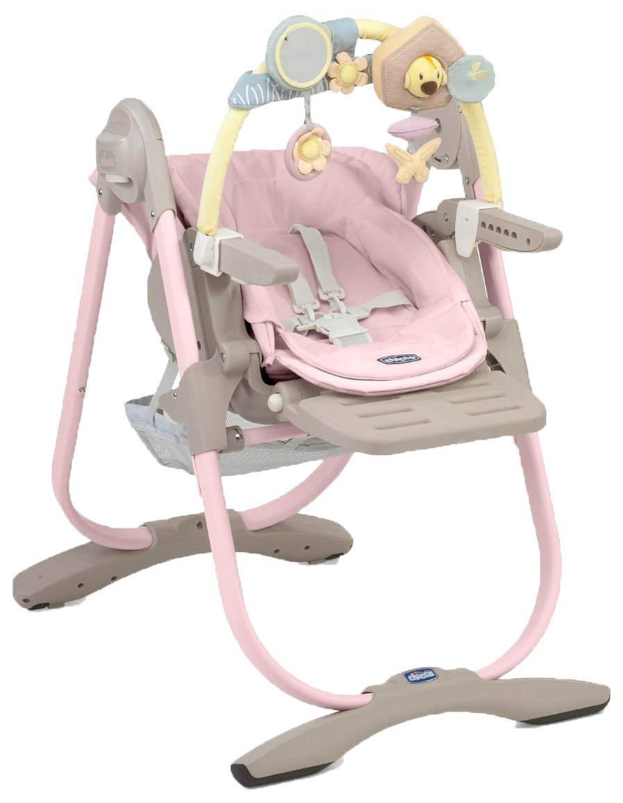 Стульчик для кормления chicco polly magic pink