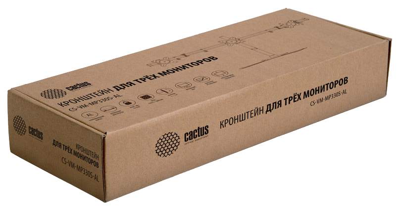 Кронштейн для монитора CACTUS CS-VM-MP330S-AL Silver