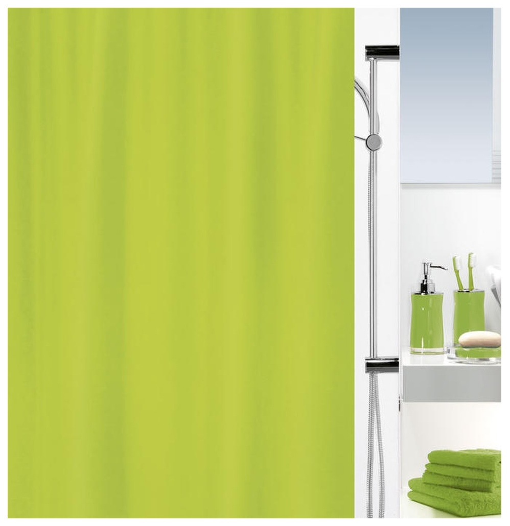 Штора для ванной Wess "Salsa Green", цвет: зеленый, 200 х 200 см. t584-5. Шторы для ванной Спирелла. Штора для ванной Spirella Jungle, 180х200см полиэстер цвет зеленый. Штора для ванной Spirella Magi 180x200.