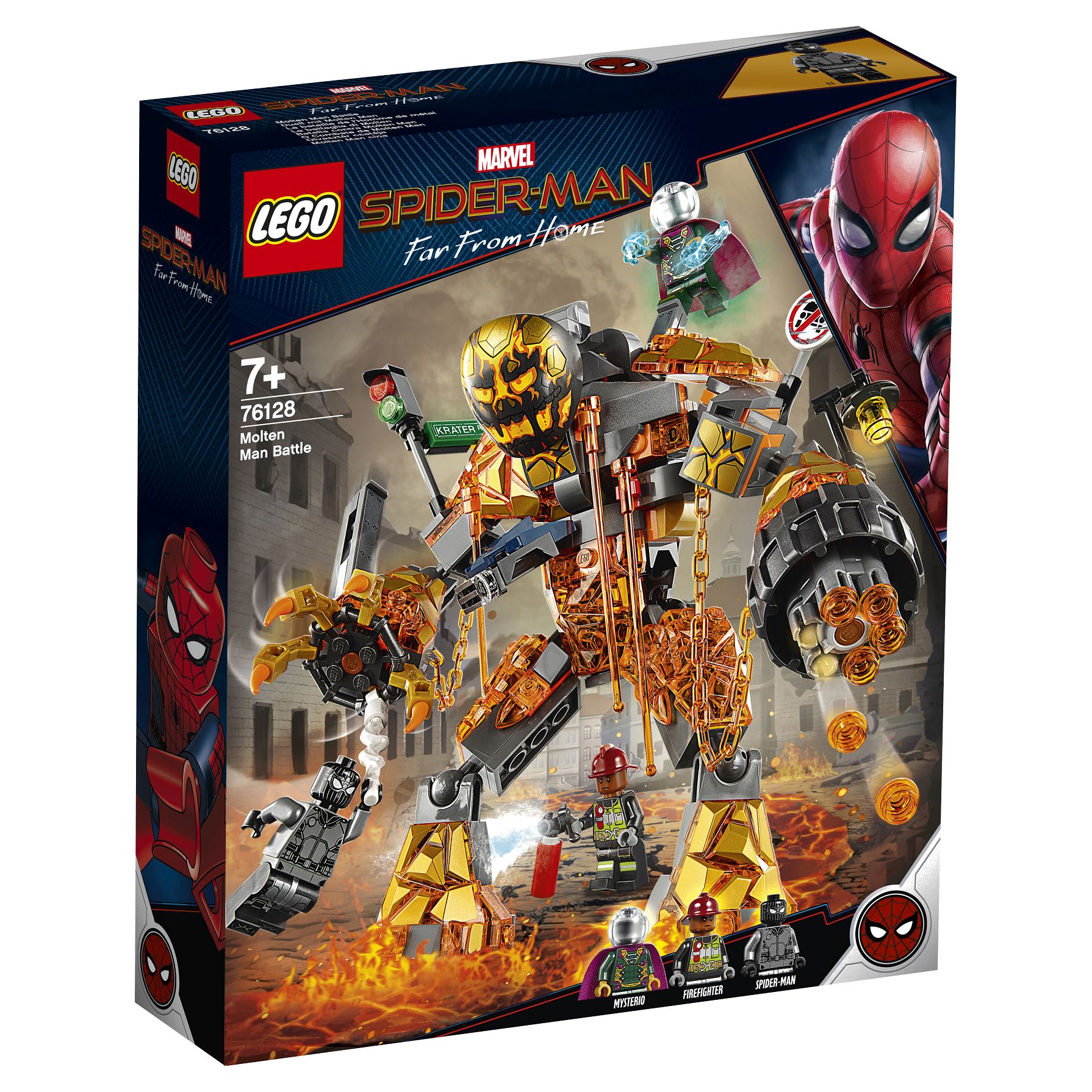 Купить конструктор LEGO Marvel Super Heroes 76128 Бой с Расплавленным  Человеком, цены на Мегамаркет | Артикул: 100024491757