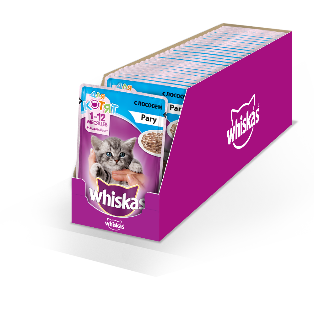 Корм для котят Whiskas с лососем 24шт. Х 85 Г. Whiskas влажный корм. Корм для котят вискас влажный. Корм для кошек Whiskas с лососем 24шт. Х 85 Г.