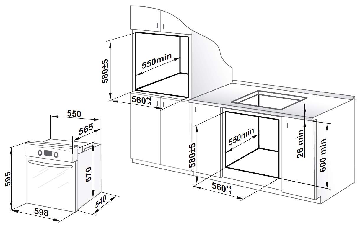 Газовый духовой шкаф gefest 621 01 б