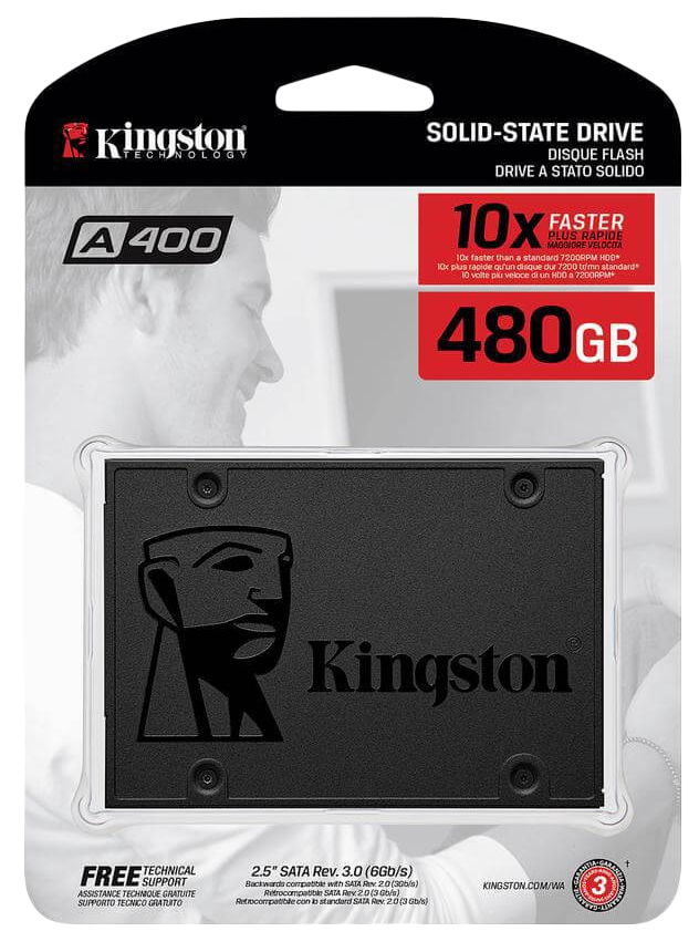 Миниатюра SSD диск Kingston A400 480ГБ (SA400S37/480G) №4