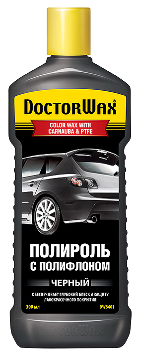 Полироль цветной с полифлоном Doctor Wax DW8401 0,3 л Черный - купить в Москве, цены на Мегамаркет | 100000416358