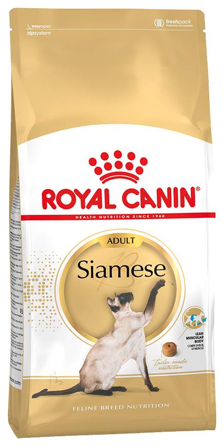 Сухой корм для кошек ROYAL CANIN Siamese Adult, симаская, курица, 2кг