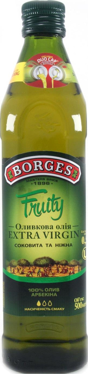 Масло Borges fruity оливковое нерафинированное 0.5 л