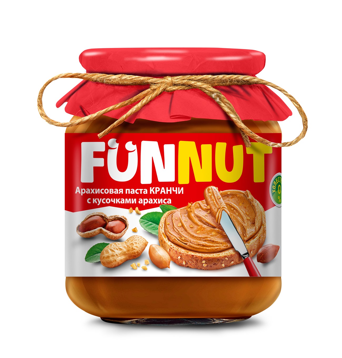 Купить арахисовая паста Funnut кранчи 340 г, цены в Москве на Мегамаркет