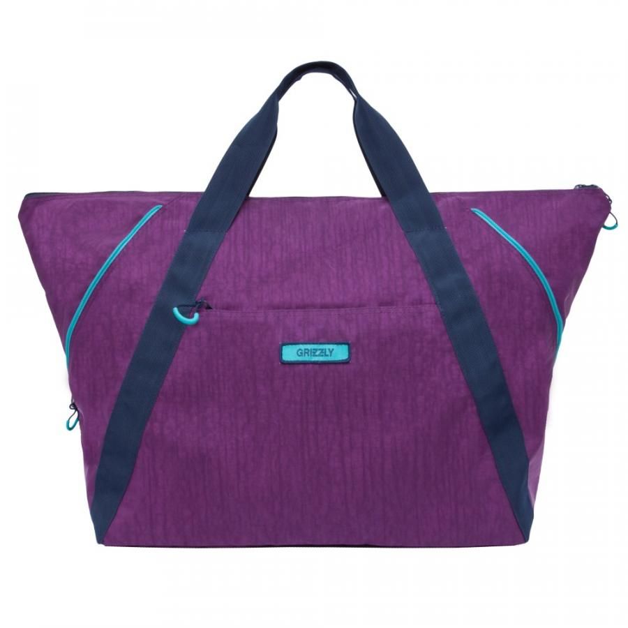 Дорожная сумка Grizzly TD-842-2 фиолетовая 26 x 46 x 51
