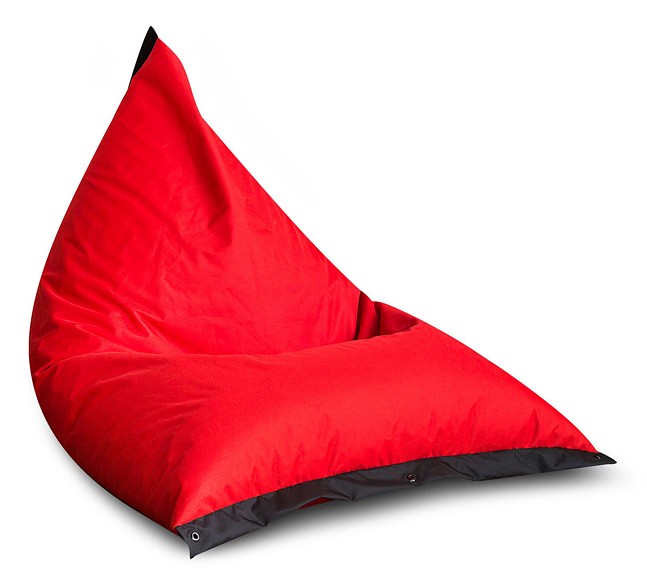 Кресло-мешок DreamBag Пирамида XL, красный, черный