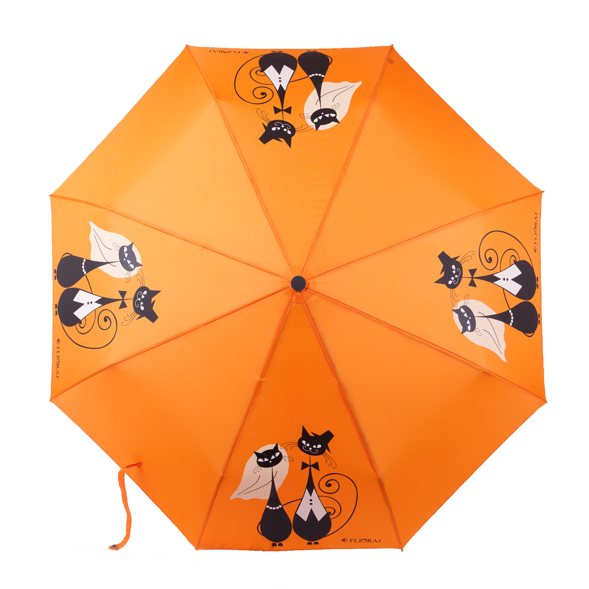 Зонт складной женский автоматический Flioraj 160403 FJ оранжевый