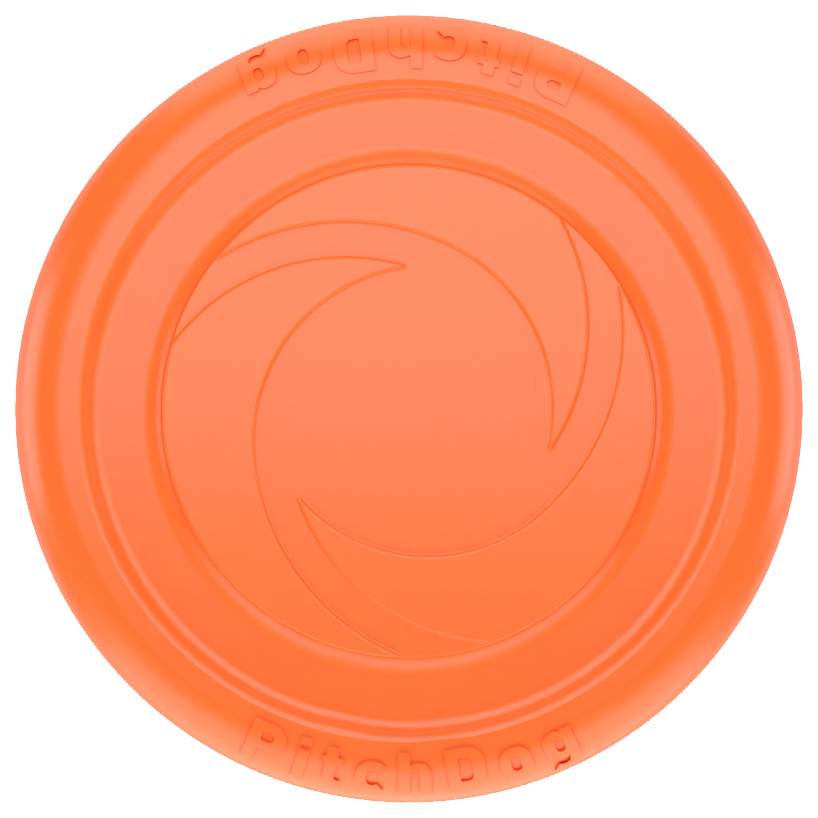 Апорт для собак PitchDog Летающая тарелка, оранжевая, 24 см